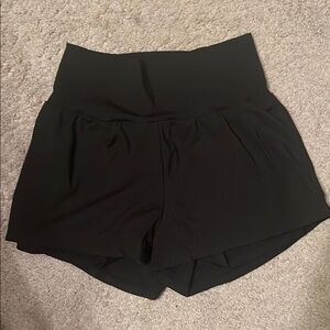 HALARA Black High Waist Casual Shorts